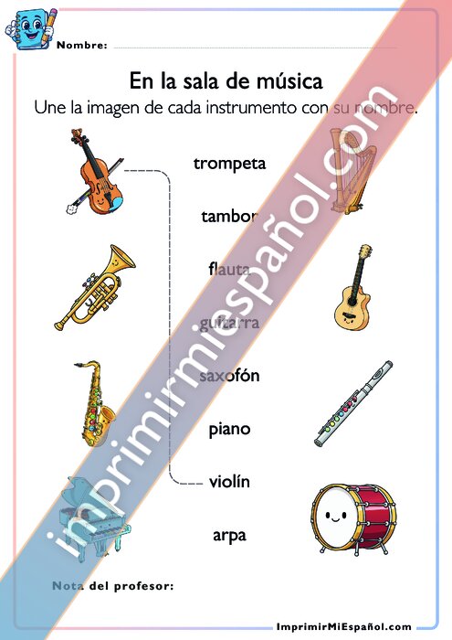 En la sala de música