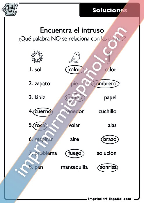 Clave de respuestas