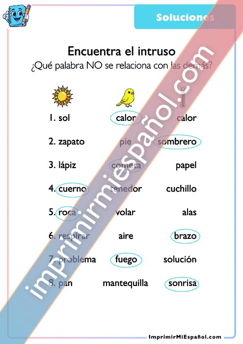 Clave de respuestas
