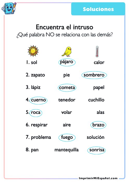 Clave de respuestas