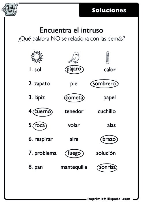 Clave de respuestas
