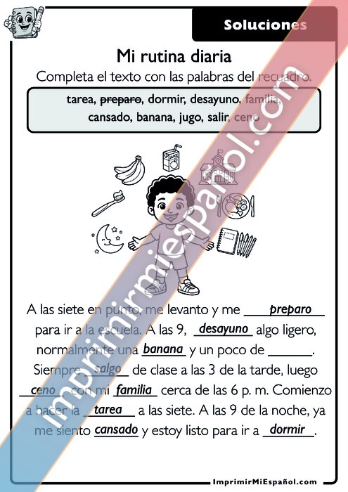 Clave de respuestas