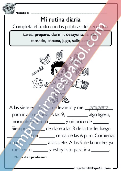Para colorear