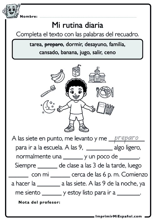 Para colorear