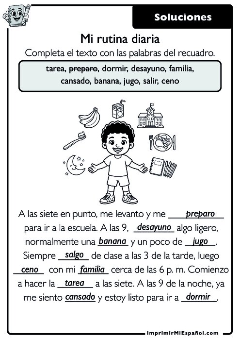 Para colorear