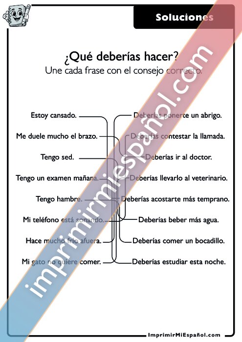 Clave de respuestas