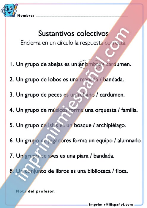 Sustantivos colectivos - 2