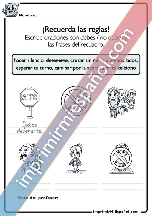 Para colorear