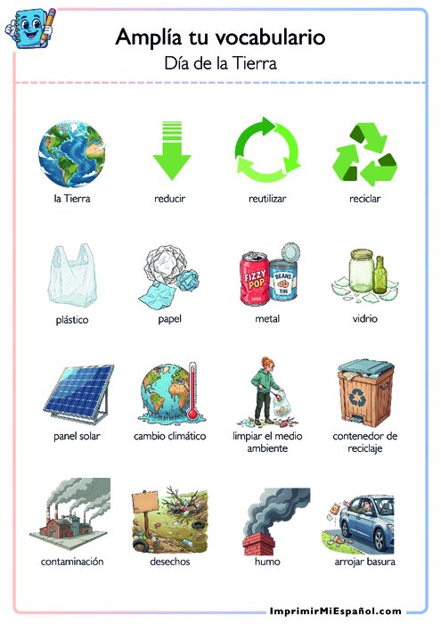 Amplía tu vocabulario - Día de la Tierra