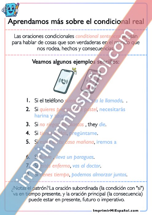 Aprendamos más sobre el condicional real
