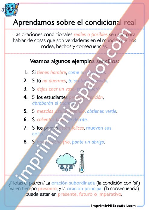 Aprendamos sobre el condicional real