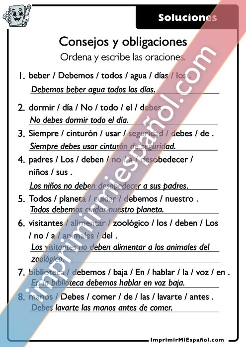 Consejos y obligaciones - Deber