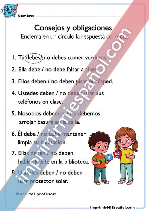 Consejos y obligaciones - Deber 2