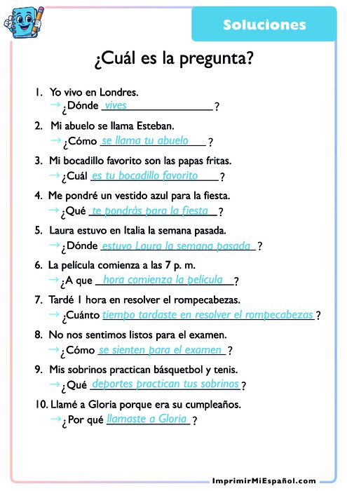 Worksheet