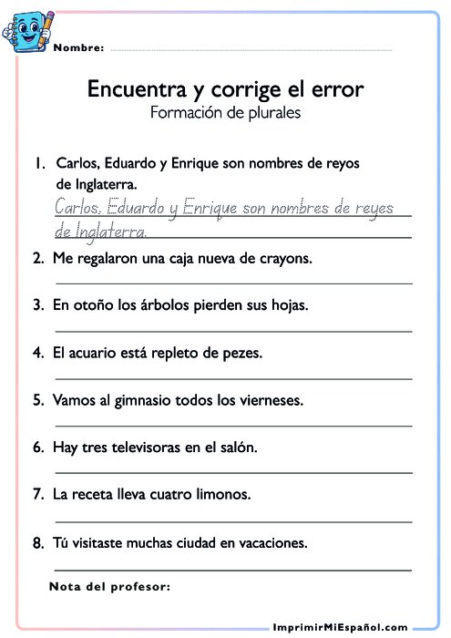 Encuentra y corrige el error