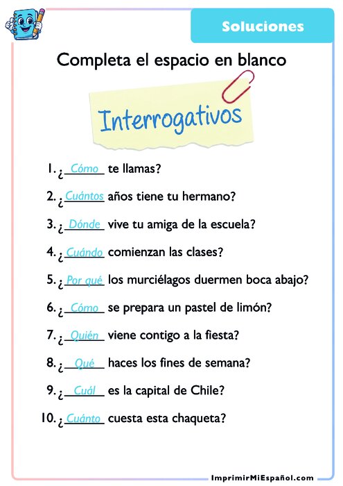 Clave de respuestas
