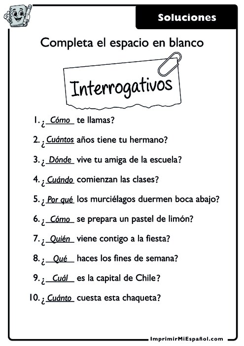Clave de respuestas