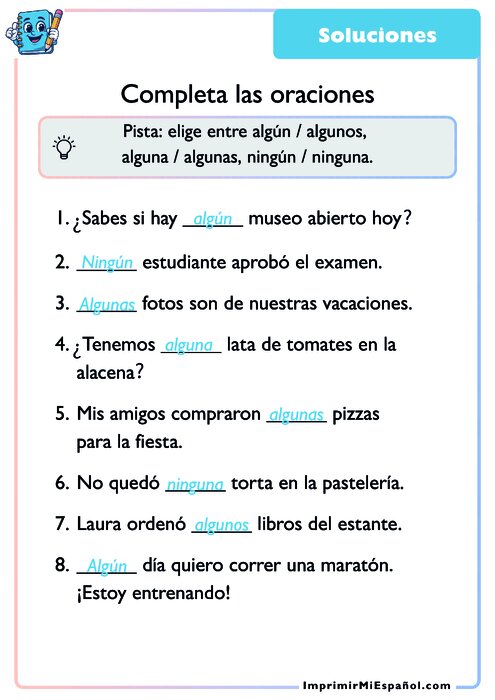Clave de respuestas