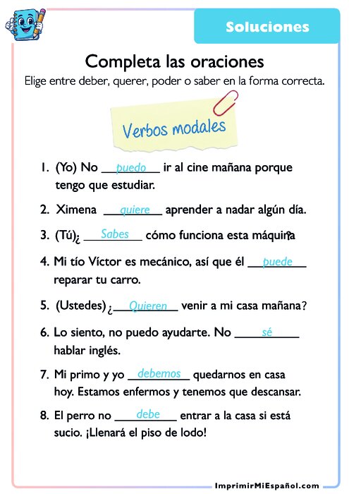 Clave de respuestas