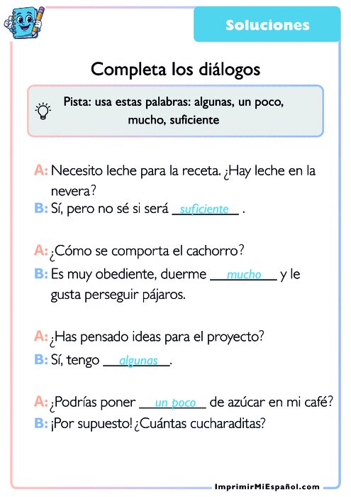 Clave de respuestas