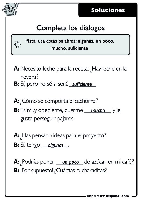 Clave de respuestas