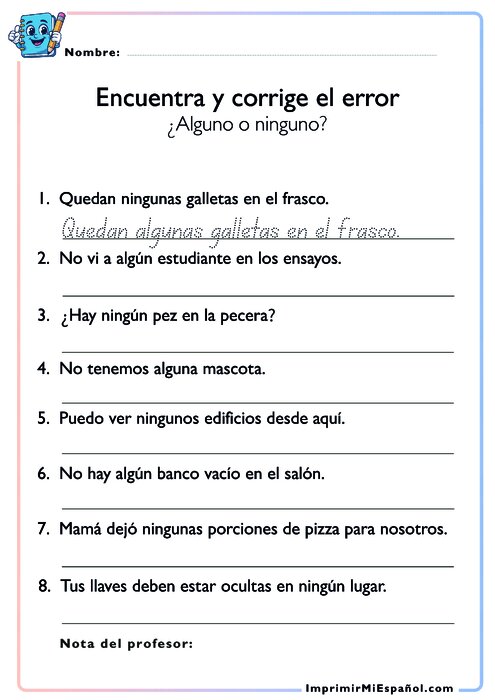 Encuentra y corrige el error