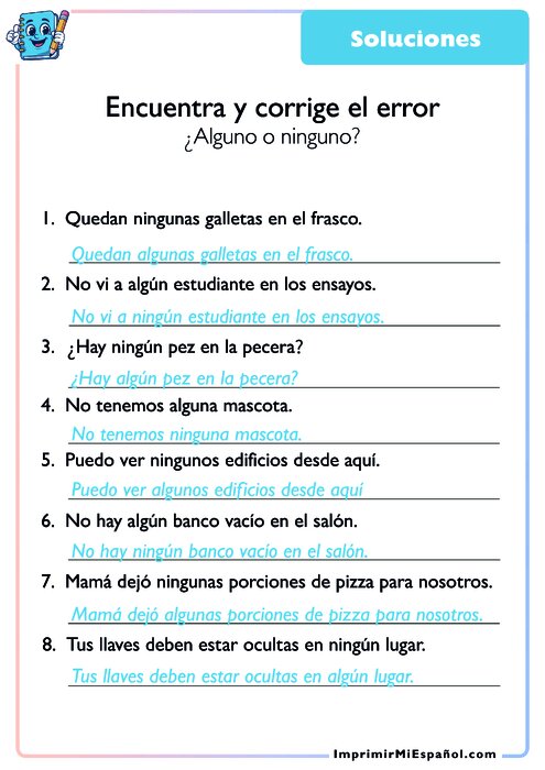 Clave de respuestas