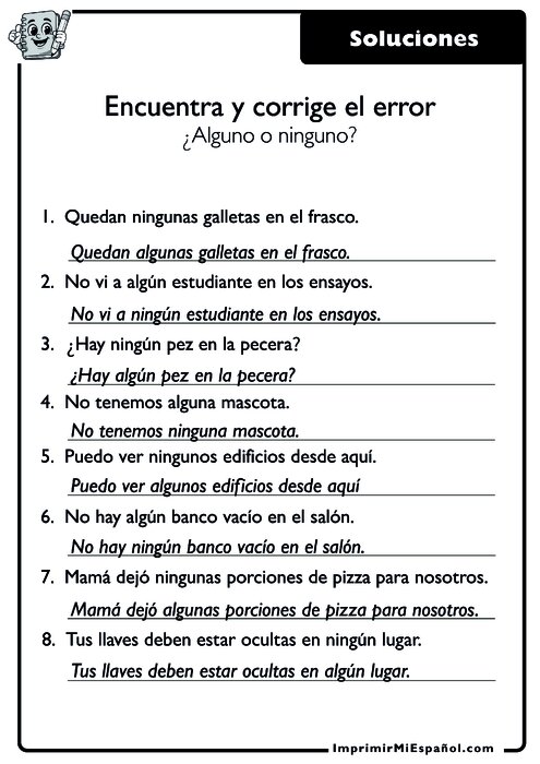Clave de respuestas