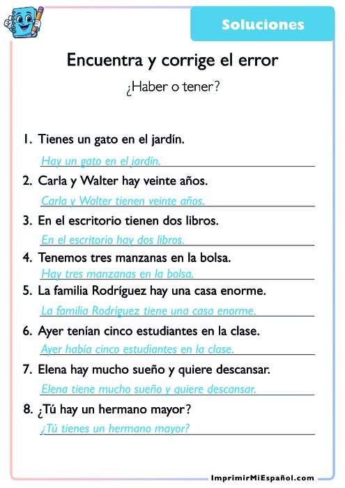 Clave de respuestas