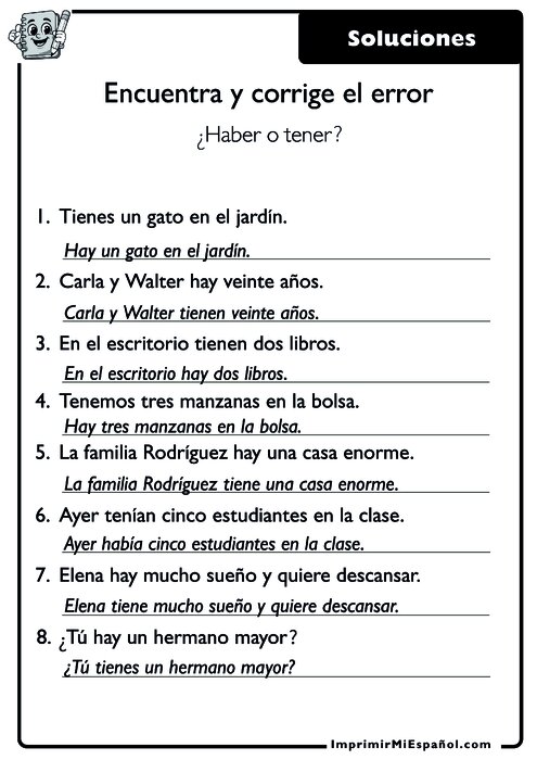 Clave de respuestas