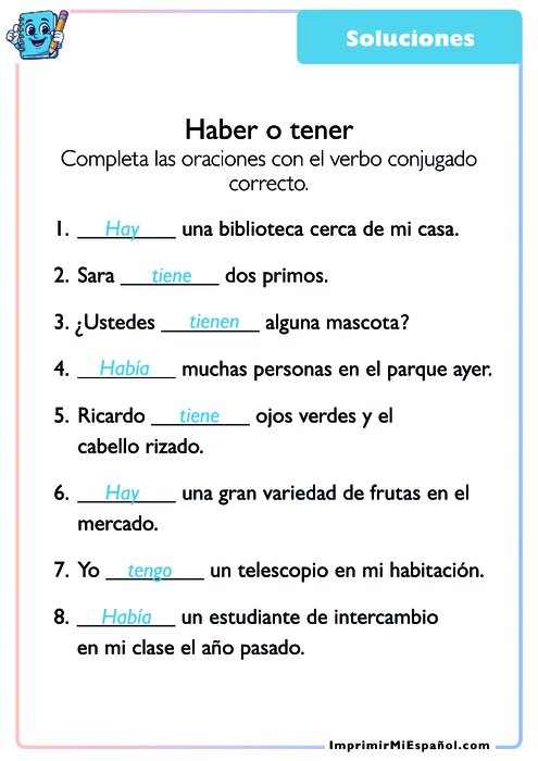 Clave de respuestas