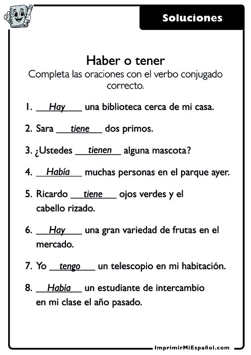 Clave de respuestas