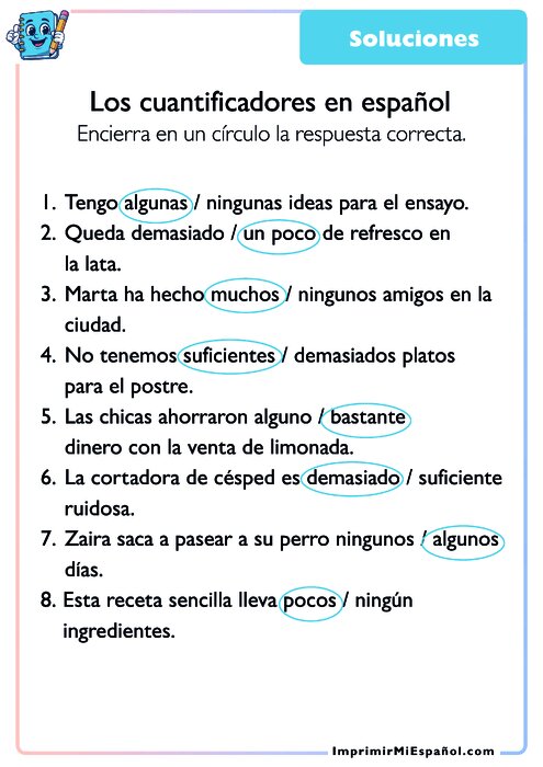Clave de respuestas