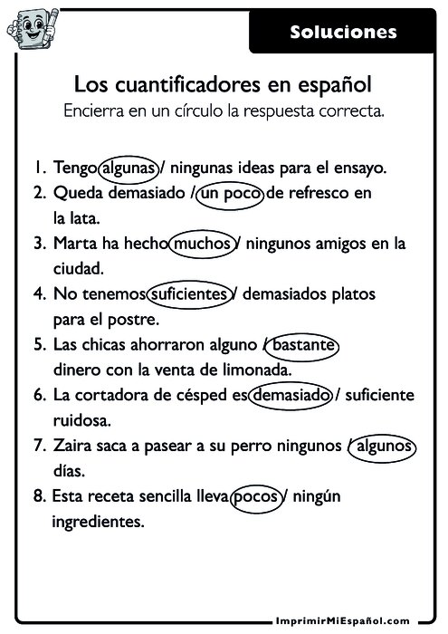 Clave de respuestas