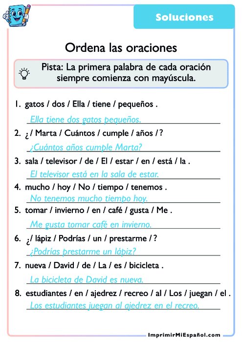 Clave de respuestas