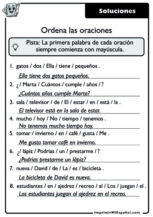 Clave de respuestas