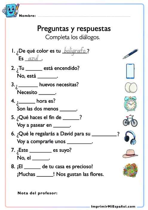 Worksheet