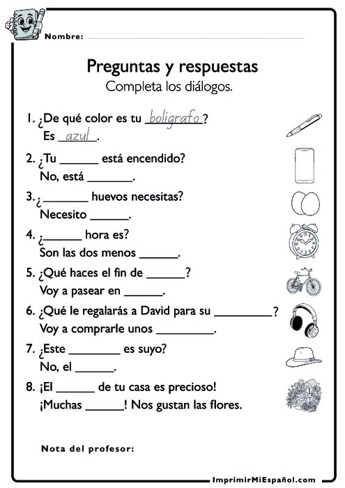 Para colorear