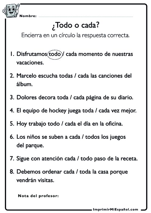 Para colorear