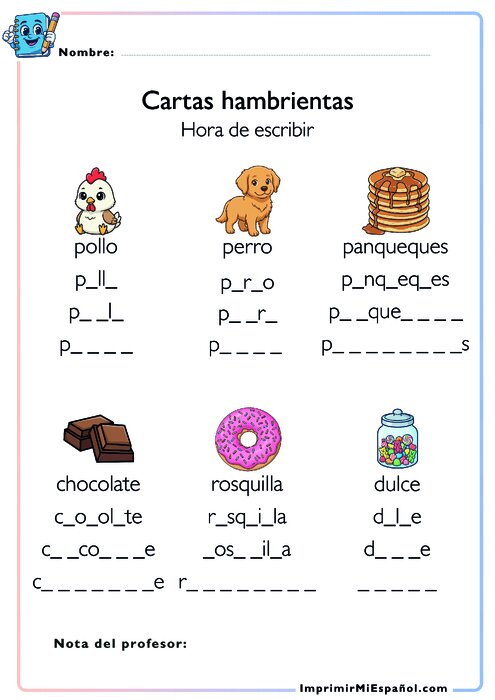 Cartas hambrientas
