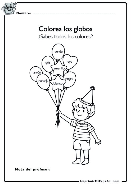 Para colorear