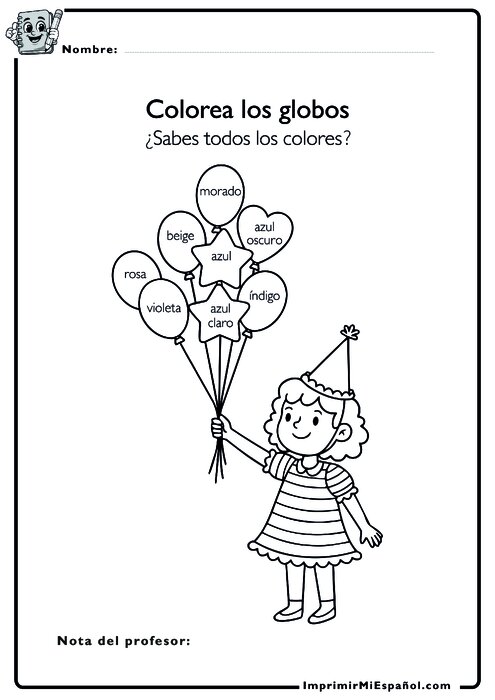 Para colorear