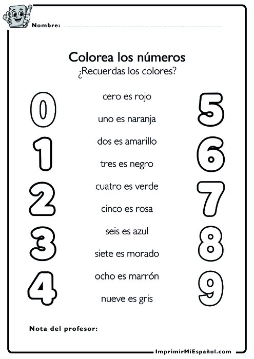 Para colorear