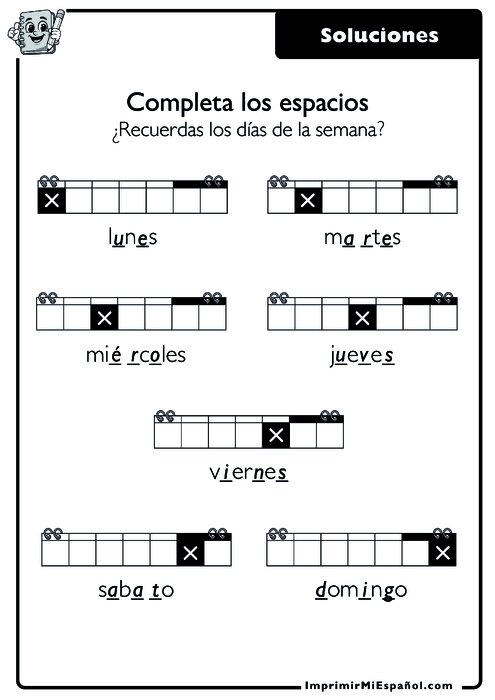Clave de respuestas