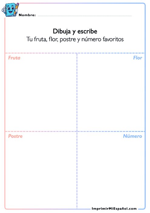 Dibuja y escribe