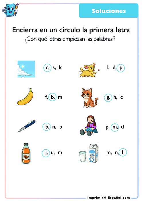 Clave de respuestas