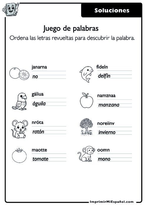 Clave de respuestas