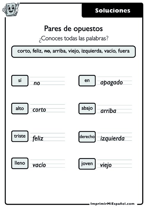 Clave de respuestas