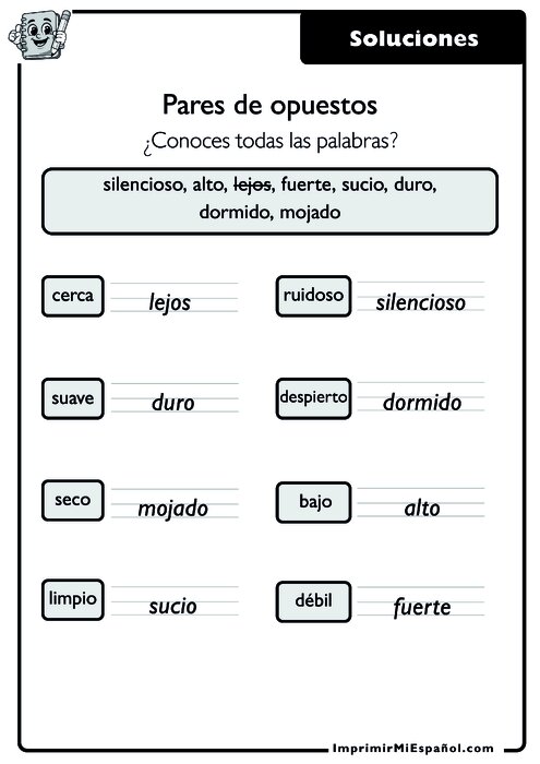 Clave de respuestas