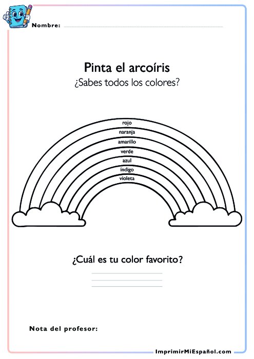 Pinta el arcoíris